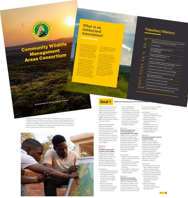 CWMAC Strategic Plan 2024–2028, cover and inside spreads